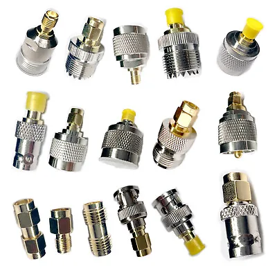 £2.63 • Buy SMA To N UHF PL259 BNC RPSMA SO239 Male Female Connector Coax Adapters Converter