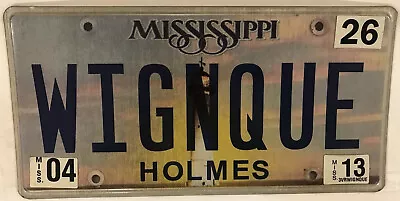 Vanity WIG NIQUE UNIQUE License Plate Dominique Monique Veronique Nicole Shaniqu • $59.99