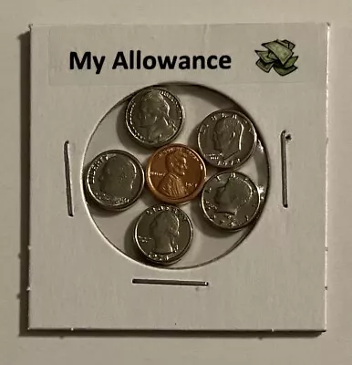   My Allowance   - Modern Mini U.s. Coins Set In Holder   • $7.98