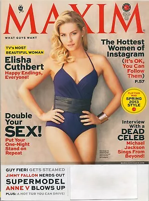 Maxim* March 2013* Elisha Cuthbert * new • $5