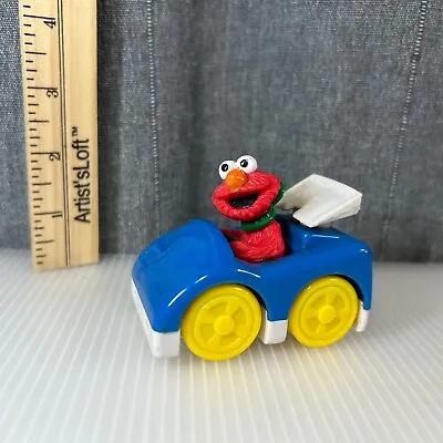 Sesame Street Workshop Elmo Blue Car Vehicle 1993 Tyco Jim Henson Vintage • $1.60