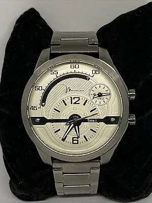 Marc Anthony FMDMA154 Mens Silver Stainless Steel Analog Dial Quartz Watch EY340 • $39.99