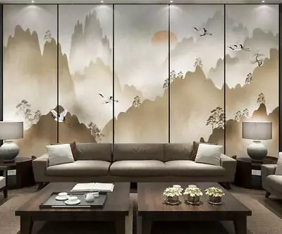 3D Misty Mountain ZHU8206 Wallpaper Wall Mural Removable Self-adhesive Zoe • $69.99