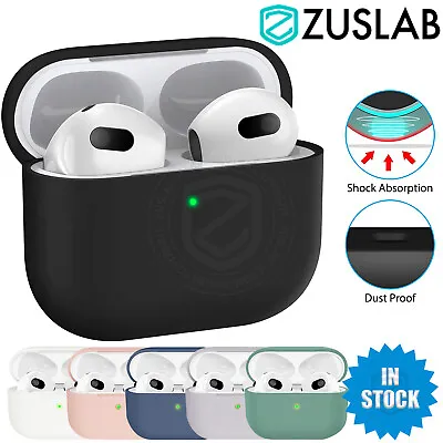 $6.95 • Buy For Apple AirPods 3rd Gen Case Zuslab Liquid Silicone Soft Slim Shockproof Cover