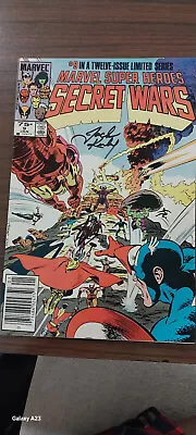 Marvel Super Heroes Secret Wars#4 And 9 Signed By Jack Kirby And Stan Lee W/COA • $280