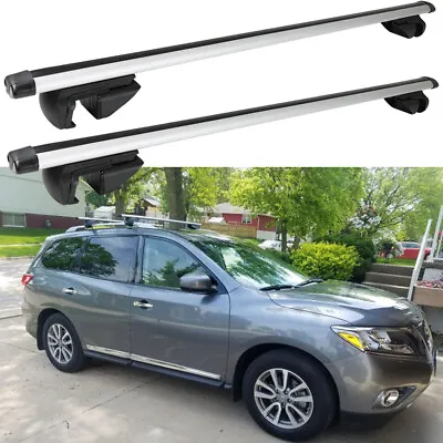 For 2010-2023 Nissan Pathfinder 135CM Car Top Roof Rack Cross Bar Kayak Carrier • $179.39