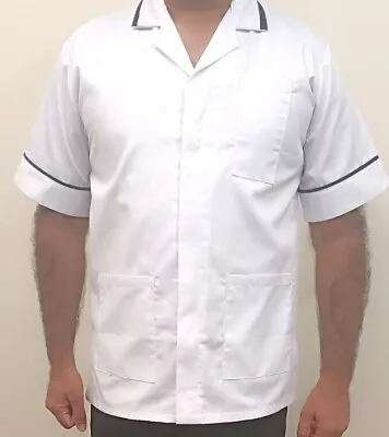 £12.99 • Buy Men's Nursing  Tunics Men Healthcare  Tops Uniform Hospital Uniform Shirts 