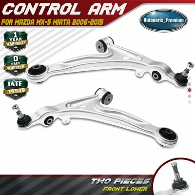 2PCS Front Lower Suspension Control Arm & Ball Joint For Mazda MX-5 Miata 06-15 • $180.98