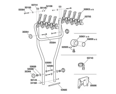 Thule BoltOn 9705/9708 4 Bike Towbar Mounted Cycle Carrier Multi Listing  • $17.43