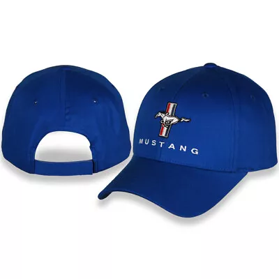 Ford Mustang Tri-Bar Classic Royal Blue Cotton Hat • $22.98