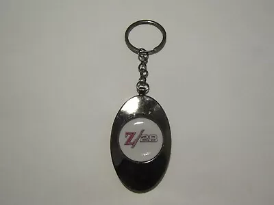 $7.99 • Buy Chevrolet Camaro Z/28 Z-28 Z28 Vintage Emblem Logo Keychain Keyring Black Chrome