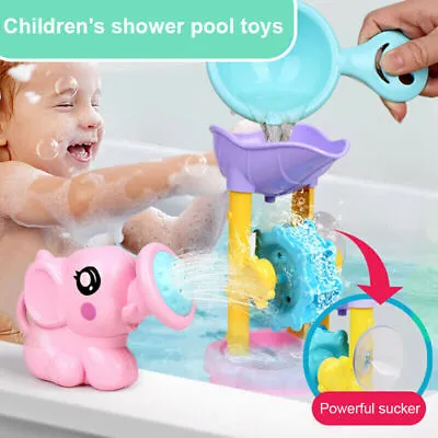 $13.71 • Buy Fun Baby Bath Toy Shower Spray Water Waterwheel Bathtub Toys For Toddlers Kids