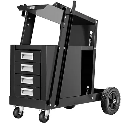 220lbs Welding Cart W 4 Drawer Cabinet MIG TIG ARC Plasma Cutter Tank Storage • $99.99