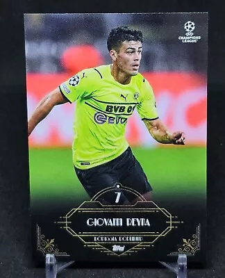 2021-22 Topps Deco UEFA Champions League Iconic Sevens Giovanni Reyna BVB USMNT • $4.77