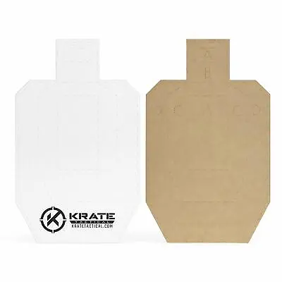 KRATE Tactical Torso Cardboard Competition Paper Silhouette Shooting Targets • $19.99