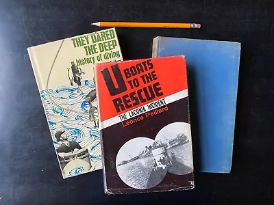 U-BOATS  SUBMARINES & DIVING! Laconia And HMS Thule  3 BOOKS -  No Reserve • £8