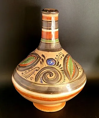 Antique Mexican Burnished Ceramic Water Jug Vessel • $100