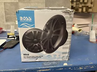 BOSS Audio Systems MR6B 6.5” 2 Way Marine Boat Speakers - 180 W Pair Full Range • $30