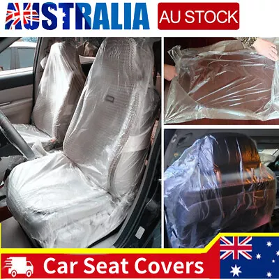 100PCS Car Seat Covers Universal Set Front Rear Seat Disposable Protector New • $20.44