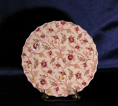 Copeland Spode Salad Plate Rosebud Chintz Pink Vine   • $15