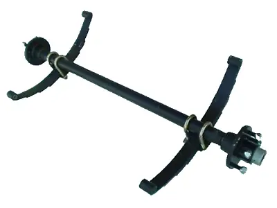 2000# Complete Dexter Trailer Axle 70  Hub Face 5 Lug Hubs 20.25  Leaf Springs • $249