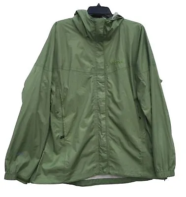 Marmot PreCip Waterprooof Hooded Rain Jacket XL Green **READ INFO • $10.20