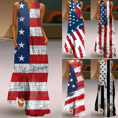 $32.70 • Buy Independence Day For Women Casual Plus Size V Neck French Dresses For Women
