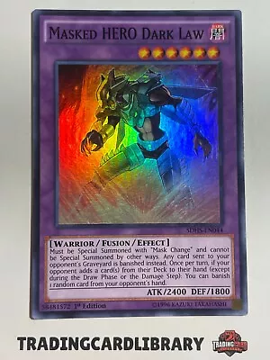 Yugioh - Masked Hero Dark Law - Super Rare - SDHS-EN044 - 1st Edition Mint • $3.23