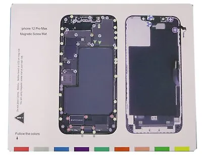 Magnetic Screw Mat Phone Repair Disassembly Guide For IPhone 12 Pro Max • £7.99