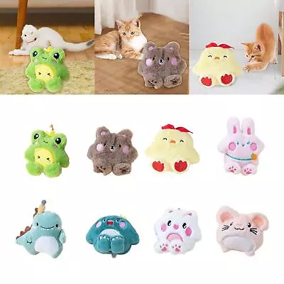 Portable Plush Cat Toy With Catnip Funny Exercise Kick Pillow Indoor Cats • £5.48