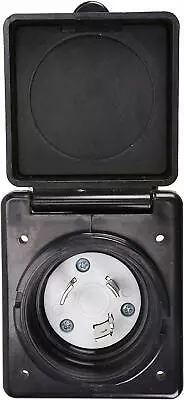 $14.99 • Buy 125V 30 Amp RV Power Inlet Twist Locking Power Plug With 3 Stainless Steel Pins
