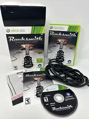 $23.95 • Buy ROCKSMITH Authentic GUITAR GAMES Microsoft  XBOX 360 2011 W/ CABLE Complete CIB