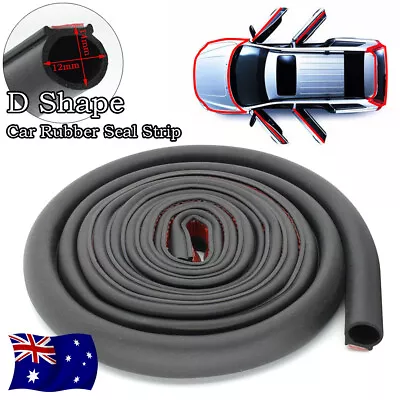 6M Big D-Shape Rubber Car Door Seal Strip Hollow Edge Guard Weatherstrip SUV/RV • $14.94