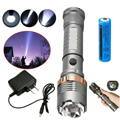 Most Powerful 9900000LM LED Rechargeable Torch Military Flashlight Spotlight US • $10.98