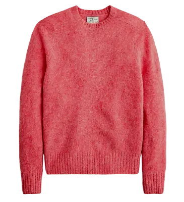 NWT J Crew 100% Wool Dark Pink Irish Donegal Fisherman Sweater (Various Sizes) • $149.99