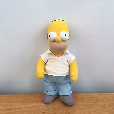 The Simpsons Homer 11” Plush Soft Toy 2006 Matt Groening (GOSH) Vintage • £19.95