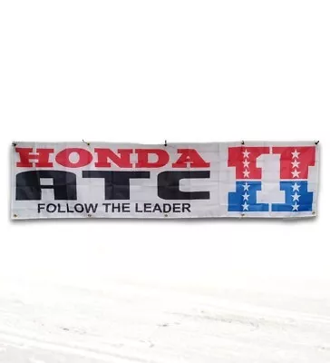 2ft X 8ft - Vintage Motocross Banner Flag Wall Sign - Honda ATC250R ATC 250R • $35