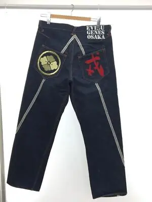 EVISU Jeans Denim Pants Indigo Cotton Size 34 Used From Japan • $305.29