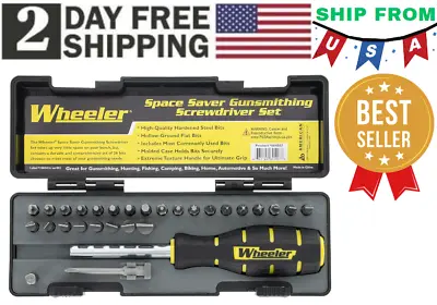 Wheeler 26 Bit Gunsmith Screwdriver Set Space Saver Tool Gunsmithing Firearm • $23.23