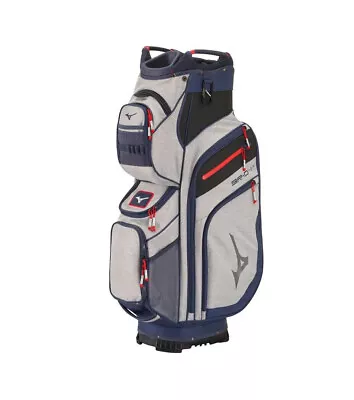 BRAND NEW Mizuno BR D4 Cart Bag  14 Way Top  Heathered Grey / Navy • $240