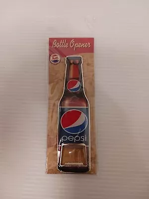 Pepsi Magnetic Bottle Opener Factory Sealed Metal Bottle Shape Cooler Fridge • $15.09