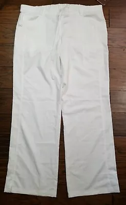 NWT Women’s NrG By Barco Stretch Uniform White Pants Size: XL Inseam: 31 (w32) • $19.99