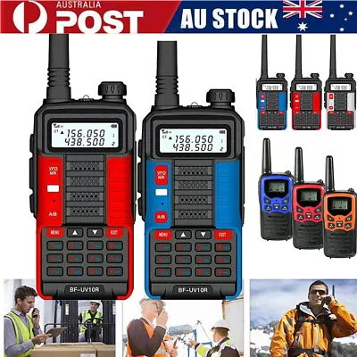 $36.69 • Buy 1-4Pcs Handheld UV-10R Walkie Talkie Dual Band UHF VHF Two Way FM Ham Radio IP55