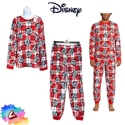 NWT Disney Briefly States Men's L Mickey Mouse Matching Family Pajamas Set $45 • $9.59