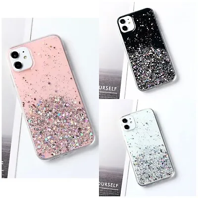 Glitter Case For IPhone 15 14 Pro Max 13 12 11 Plus 7 8 SE XR XS  Phone Cover • £2.95