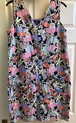 NEXT Linen Mix Shift Dress Multicoloured Size 10 Sleeveless. Lovely For Holidays • £4.99