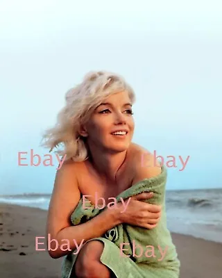 A Marilyn Monroe On The Beach 8x10 PRINT PHOTO • $6.98