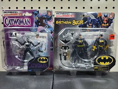 Microman Batman & Batgirl And Catwoman With Whip. By Takara. Very CoolLook! • $55