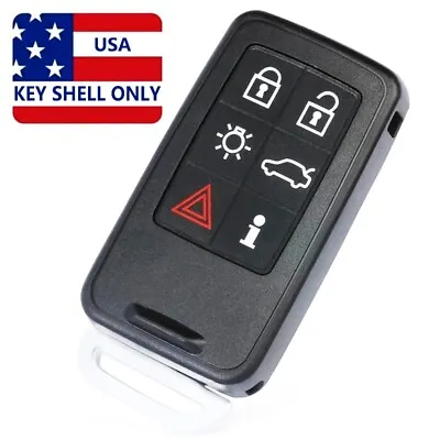 Replacement 6b Key Fob Remote Shell Case For Volvo S60 S80 V60 V70 XC60 XC70 • $10.95