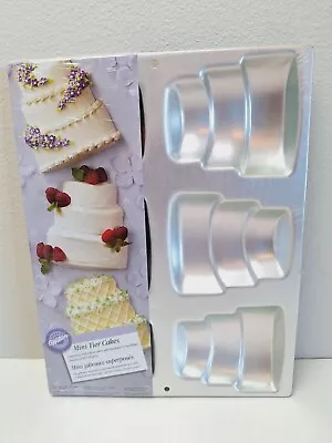 Wilton Mini Tier Cakes Pan 2105-3209 2003 Instructions NEW W • $14.99